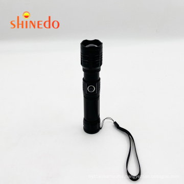 Rechargeable Super Bright Zoom Dimmable High Power  Powerful Tact Led Torch Flashlight